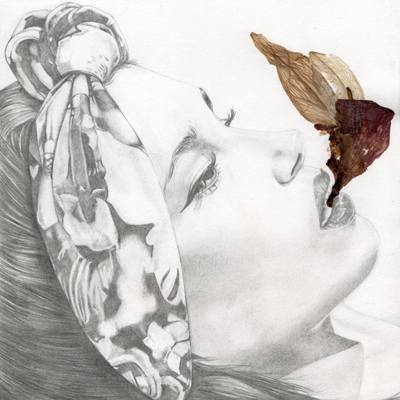 Anielka Hampson Drawing Study for Femme Fatale Series 17